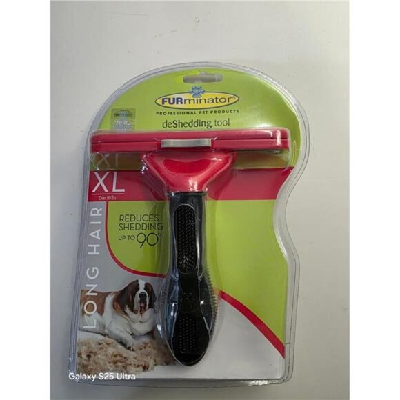 FURMINATOR  deShedding Tool for Long Hair XL Dogs 5" Edge Over 90 lbs - Picture 1 of 2